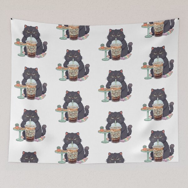 Item preview, Overstimulated & Unbothered Cat designed and sold by ManikRaja.