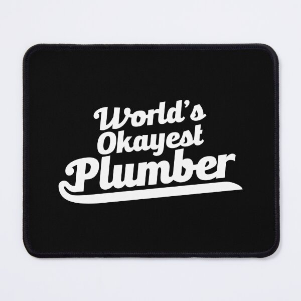 Item preview, World's Okayest Plumber - Typographic Design 2.0 designed and sold by Vector-Artist.