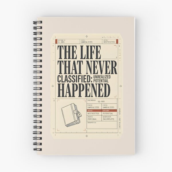 Item preview, Classified Unrealized Potential Specimen Archive Label designed and sold by SplashTastic.