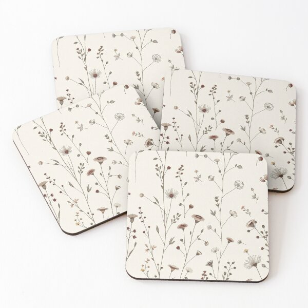 Item preview, Minimalist Delicate Floral Stem Pattern designed and sold by IntelliMindDesigns.