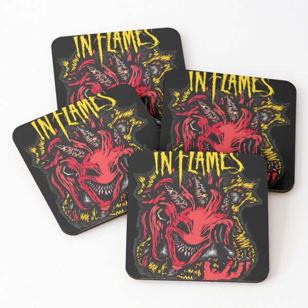 Item preview, IN FLAMESS Demon Monster Heavy Metal Band designed and sold by NolanhartArts.