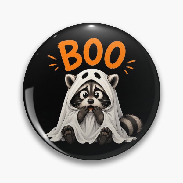 Item preview, Raccoon Boo Halloween designed and sold by TheEndDesign.