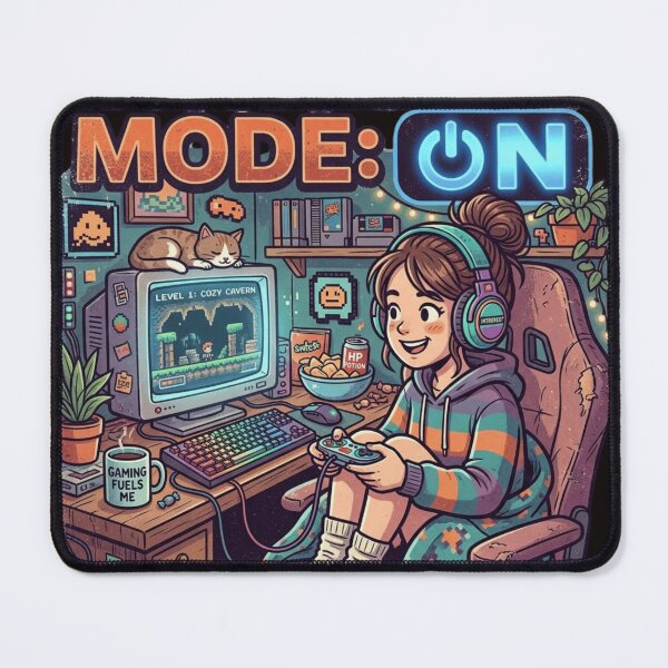 Item preview, Introvert Mode On – Funny Gamer Gaming Setup Retro Design designed and sold by RajDeals.
