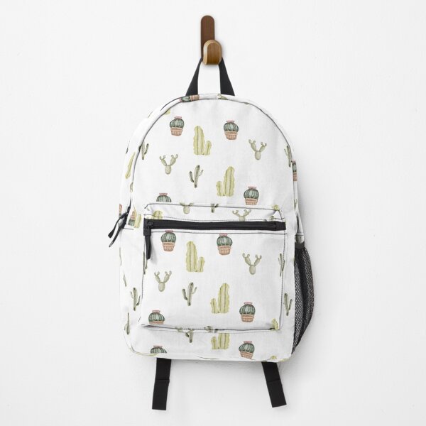 Item preview, Cute Watercolor Cacti and Potted Succulents White Pattern designed and sold by svitlaarty.