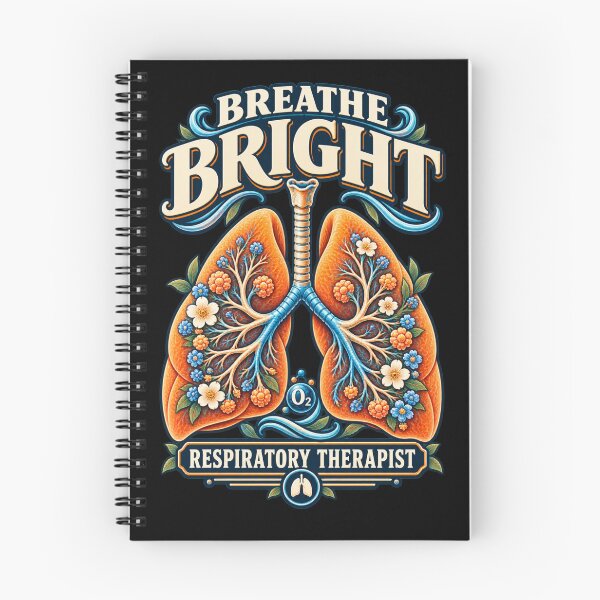 Item preview, Breathe Bright Respiratory Therapist Floral Lungs Design designed and sold by ClinicalHubs.