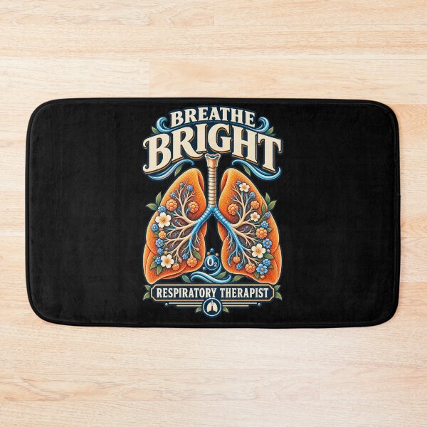 Item preview, Breathe Bright Respiratory Therapist Floral Lungs Design designed and sold by ClinicalHubs.