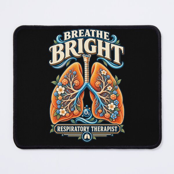 Item preview, Breathe Bright Respiratory Therapist Floral Lungs Design designed and sold by ClinicalHubs.