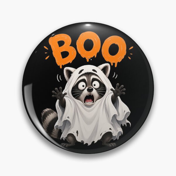 Item preview, Raccoon Boo Halloween designed and sold by TheEndDesign.