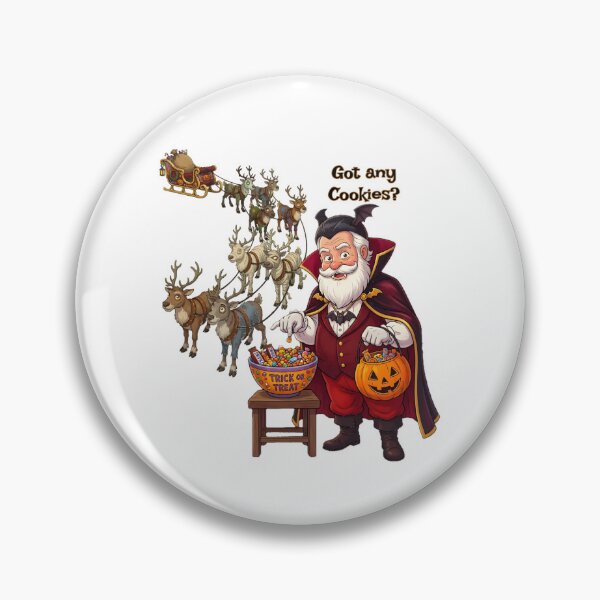 Item preview, Vampire Santa Trick or Treat | Halloween designed and sold by GuildedWordGraphics.