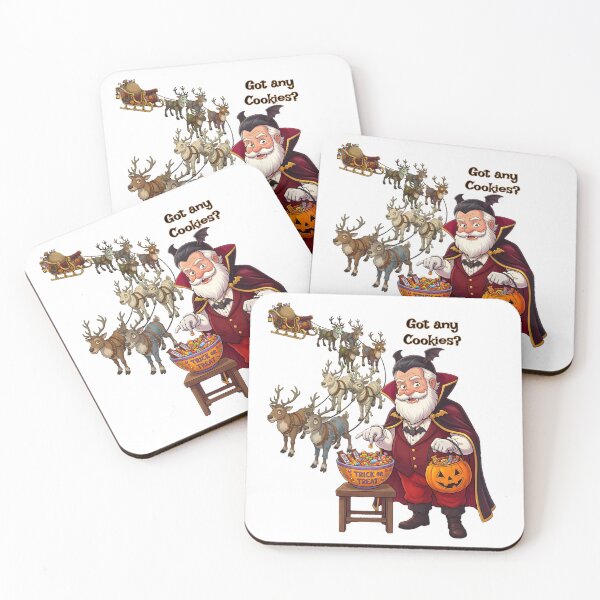 Item preview, Vampire Santa Trick or Treat | Halloween designed and sold by GuildedWordGraphics.