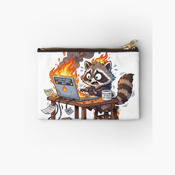 Item preview, Everything Is Fine Raccoon  designed and sold by ManikRaja.