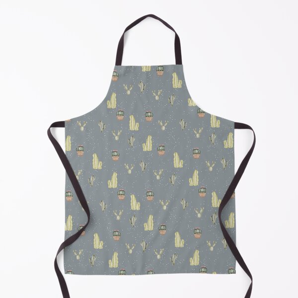 Item preview, Cute Watercolor Cacti and Potted Succulents Slate Grey Pattern designed and sold by svitlaarty.