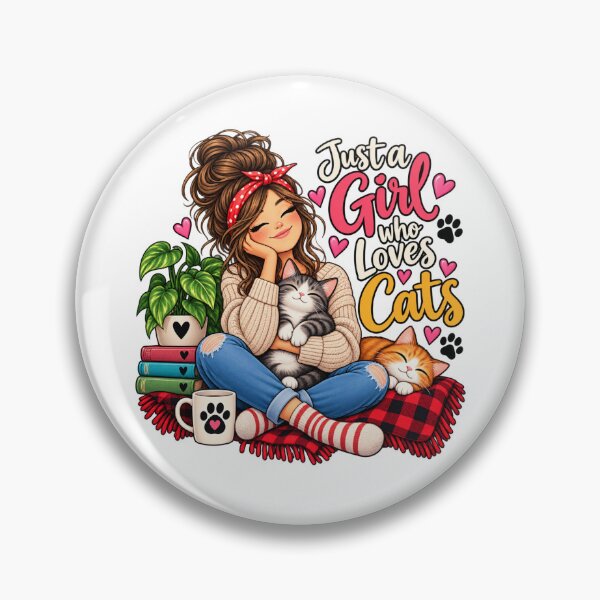 Item preview, Just a Girl Who Loves Cats designed and sold by Myra365Art.