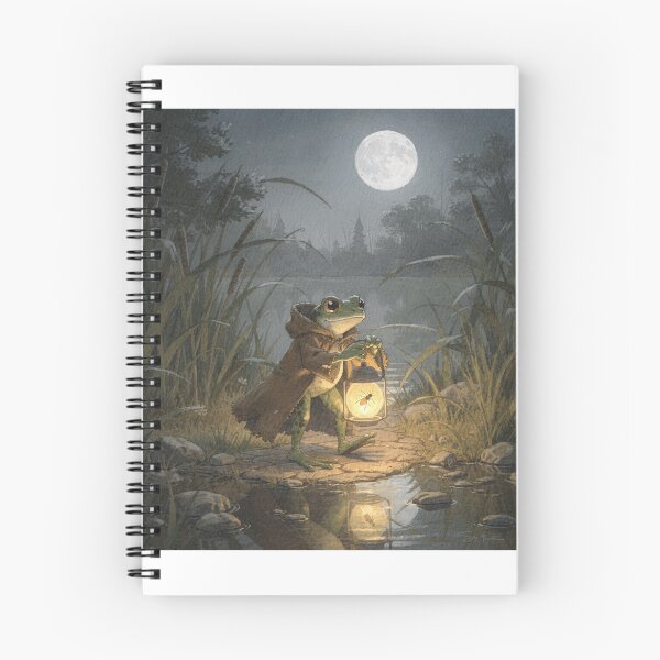 Item preview, Frog Night-Watchman With a Firefly Lantern designed and sold by PictorialWhimsy.