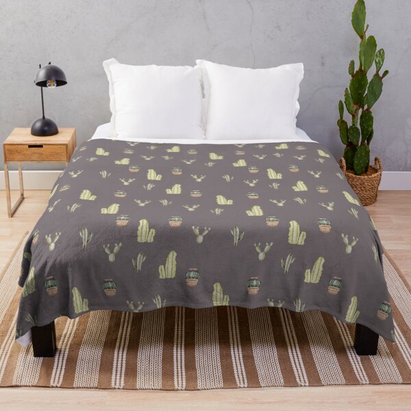 Item preview, Cute Watercolor Cacti and Potted Succulents Plum Purple Pattern designed and sold by svitlaarty.