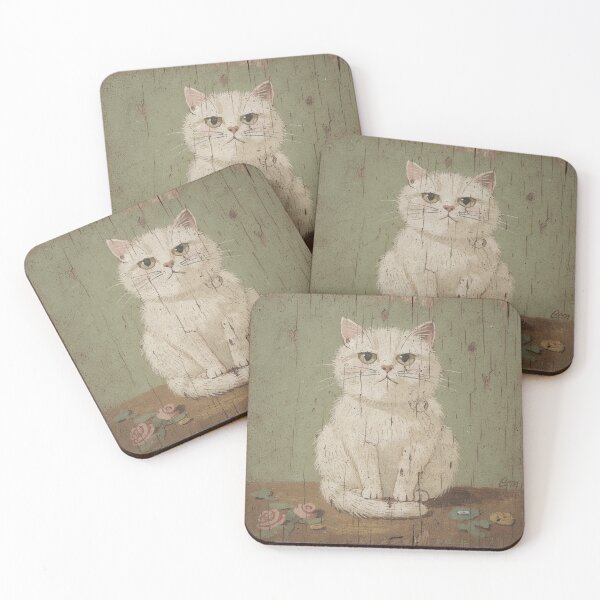 Item preview, Fat White Cat Unbothered by Everything designed and sold by PictorialWhimsy.