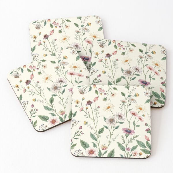 Item preview, Lush Green Botanical Wildflower Seamless Print designed and sold by IntelliMindDesigns.