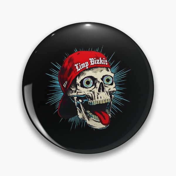 Item preview, Limps Bizkits Skull Red Cap Tongue Out Aggressive  designed and sold by FleshAndBloods.