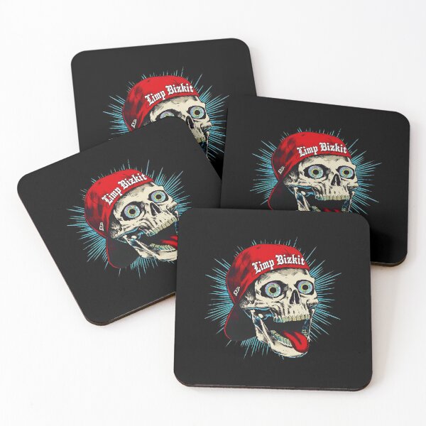 Item preview, Limps Bizkits Skull Red Cap Tongue Out Aggressive  designed and sold by FleshAndBloods.