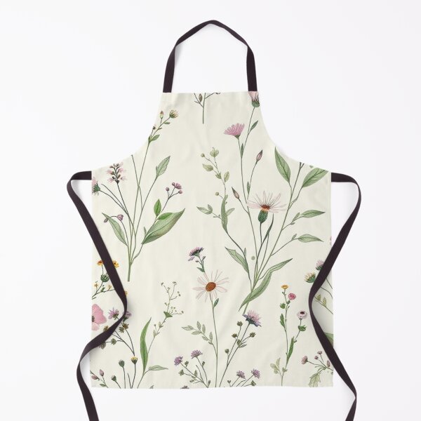 Item preview, Airy Green Stem Minimal Floral Pattern designed and sold by IntelliMindDesigns.