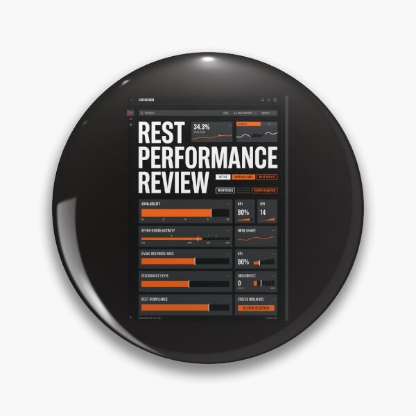 Item preview, Rest Performance Review Dark Dashboard UI designed and sold by SplashTastic.