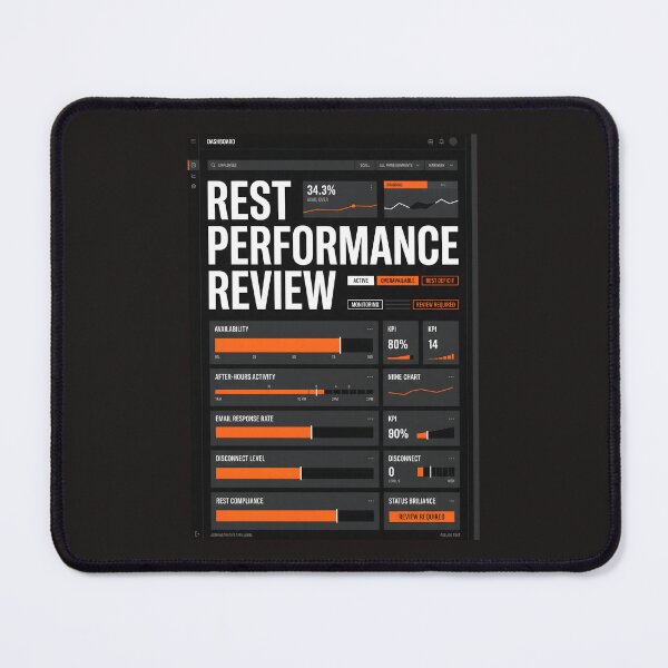 Item preview, Rest Performance Review Dark Dashboard UI designed and sold by SplashTastic.