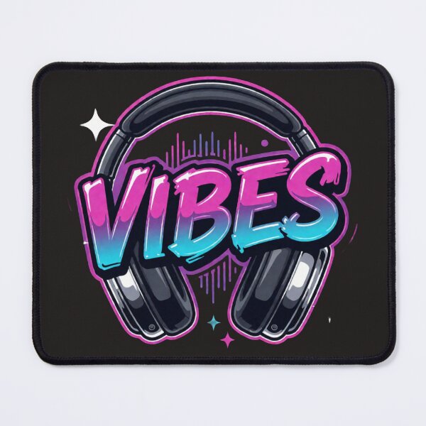 Item preview, Good Vibes Only Music Headphones Neon Cyberpunk Streetwear Design designed and sold by SeJaa.