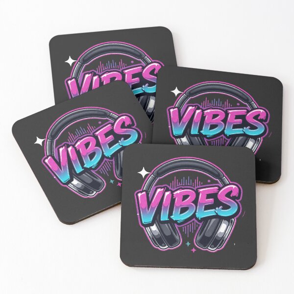 Item preview, Good Vibes Only Music Headphones Neon Cyberpunk Streetwear Design designed and sold by SeJaa.