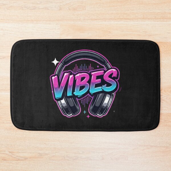 Item preview, Good Vibes Only Music Headphones Neon Cyberpunk Streetwear Design designed and sold by SeJaa.