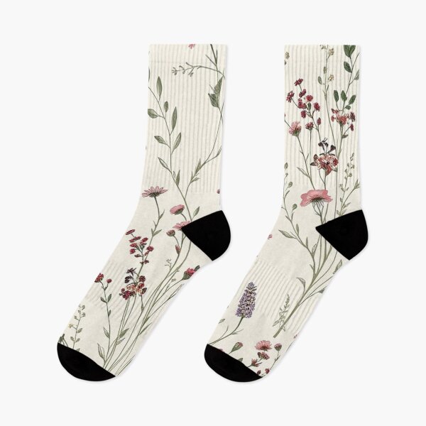 Item preview, Soft Pink Wildflower Seamless Botanical Print designed and sold by IntelliMindDesigns.