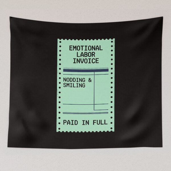 Item preview, Emotional Labor Invoice Receipt Graphic designed and sold by SplashTastic.