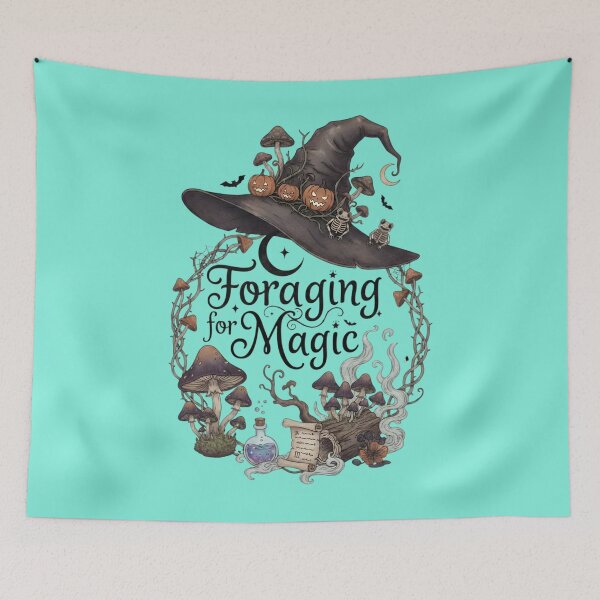 Item preview, Witch Hat Mushroom Foraging Magic Graphic designed and sold by Exquisite Design Studio „Paculówka”.