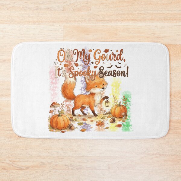Item preview, Oh My Gourd Spooky Season Fox and Pumpkins designed and sold by BreezifyDesignStudio.