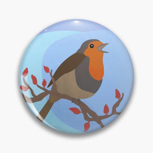 Item preview, Robin on a Branch Illustration designed and sold by FandomizedRose.