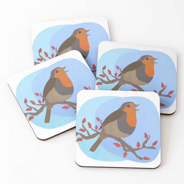 Item preview, Robin on a Branch Illustration designed and sold by FandomizedRose.