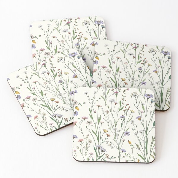 Item preview, Blue Purple Wildflower Meadow Seamless Pattern designed and sold by IntelliMindDesigns.
