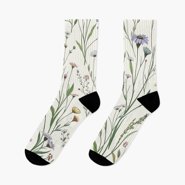 Item preview, Blue Purple Wildflower Meadow Seamless Pattern designed and sold by IntelliMindDesigns.