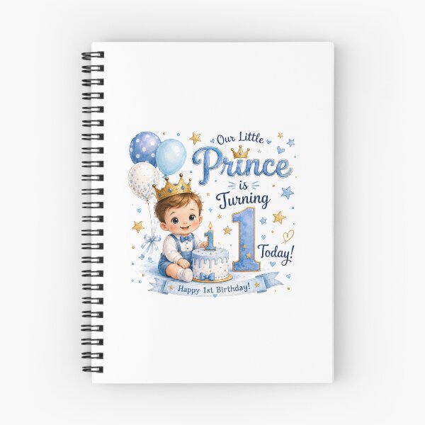Item preview, Our Little Prince Is Turning 1 Today – First Birthday Boy designed and sold by NestDesigns01.