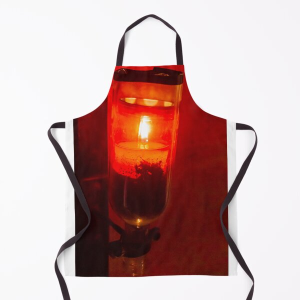 Item preview, Red Glass Lantern With Candle Light In Warm Dark Cozy Evening Setting Ambience designed and sold by Nmallia.