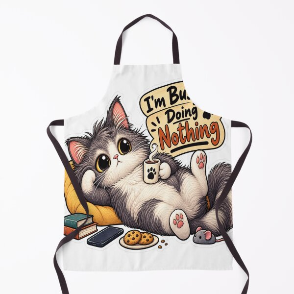 Item preview, I'm Busy Doing Nothing – Lazy Cat designed and sold by Genzfirevibes.