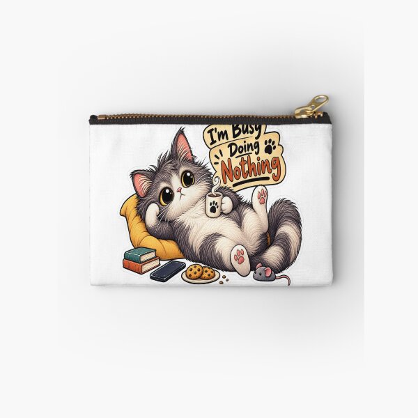 Item preview, I'm Busy Doing Nothing – Lazy Cat designed and sold by Genzfirevibes.