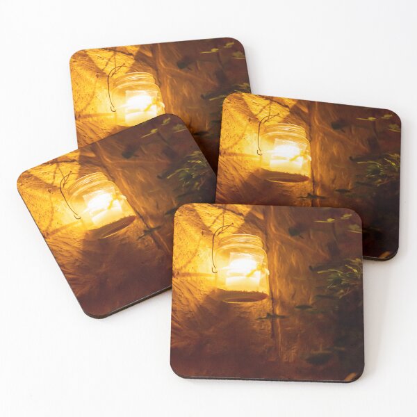 Item preview, Cozy Amber Lantern Hanging on Stone Wall Lighting a Warm Outdoor Night Scene designed and sold by Nmallia.