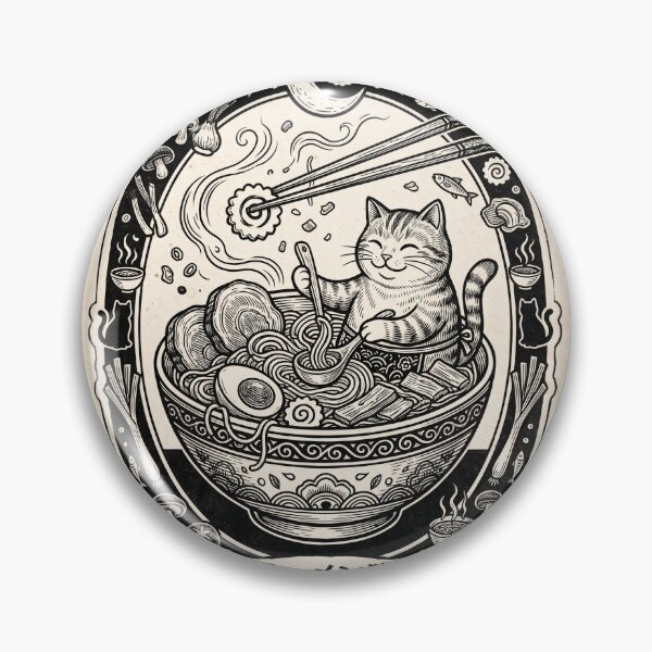 Item preview, Kawaii Orange Cat Ramen Bowl designed and sold by ManikRaja.