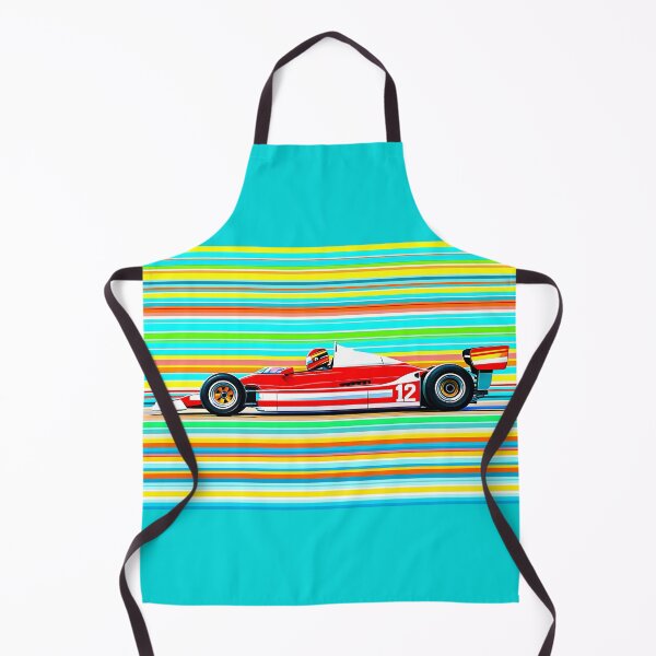 Item preview, Retro Red Open Wheel Race Car #12 – Colorful Racing Stripes designed and sold by PitWallArt.