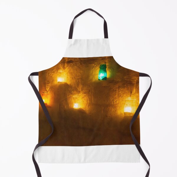Item preview, Warm Lantern Wall Display With Hanging Jars Creates Cozy Night Ambiance In A Rustic Cave Setting designed and sold by Nmallia.
