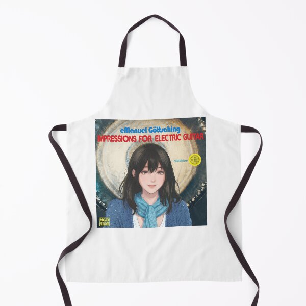 Item preview, IMPRESSIONS FOR ELECTRIC GUITAR ( EMANUEL GÖTTSCHING ) Retro Album Cover Parody Art designed and sold by MOJO-MIDORI.