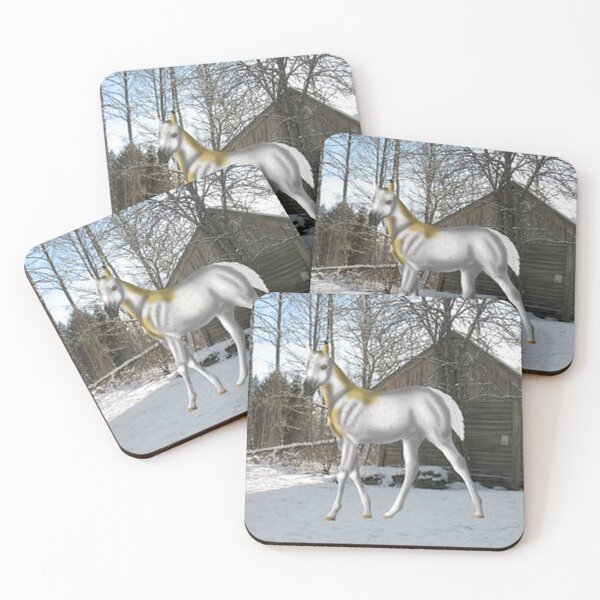 Item preview, Mystical White Fantasy Foal in a Snowy Forest designed and sold by JannikHolzer.