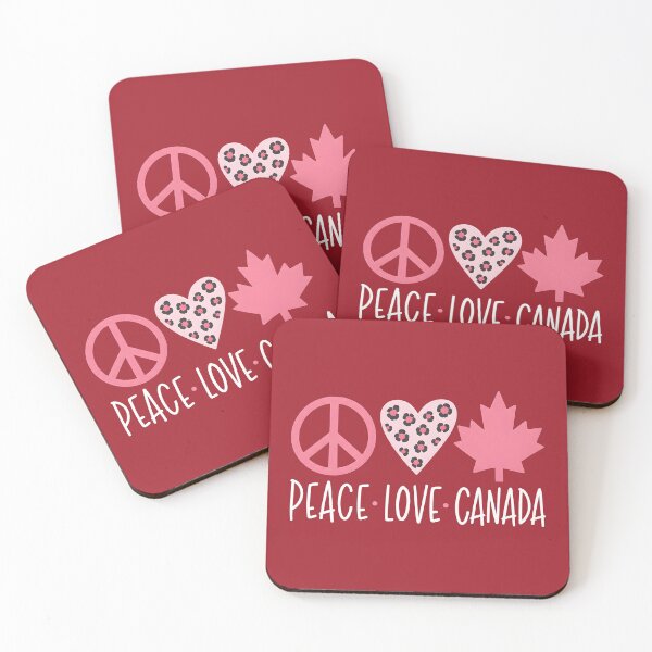Item preview, Love Peace Canada  designed and sold by HowToCanadian.