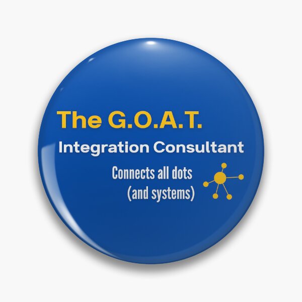 Item preview, The G.O.A.T. Integration Consultant - Funny SAP Gift designed and sold by HypercareClub.