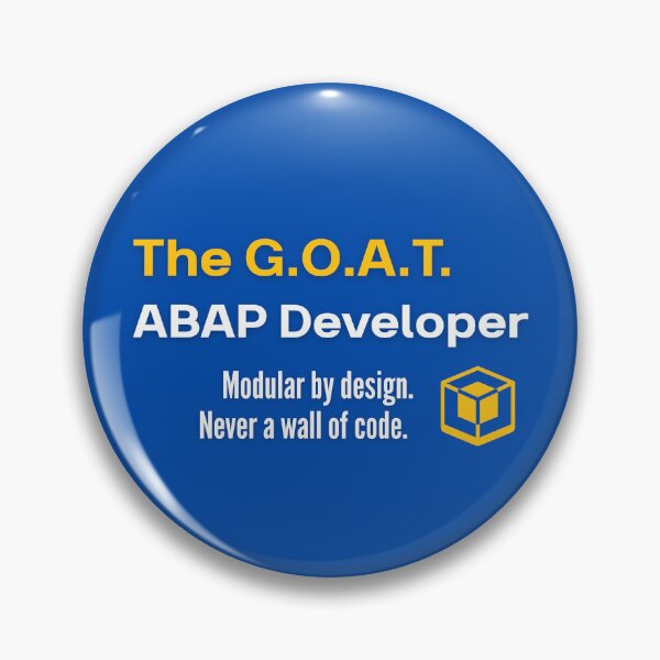 Item preview, The G.O.A.T. ABAP Developer - Funny SAP Gift designed and sold by HypercareClub.